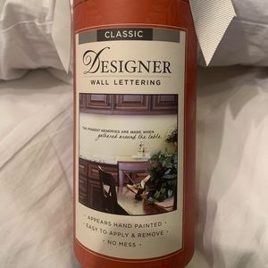 Classic Designer Wall lettering